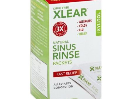 Xlear - Drug Free Fast Relief Natural Sinus Rinse Packets with Xylitol - 50 Packet(s) on Sale