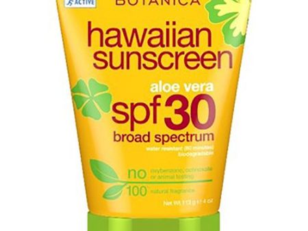 Alba Botanica Hawaiian Sunscreen Lotion SPF 30  Aloe Vera  3 fl oz Online now