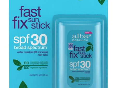 Alba Botanica, Fast Fix Sun Stick Spf 30 - .5 Oz Supply