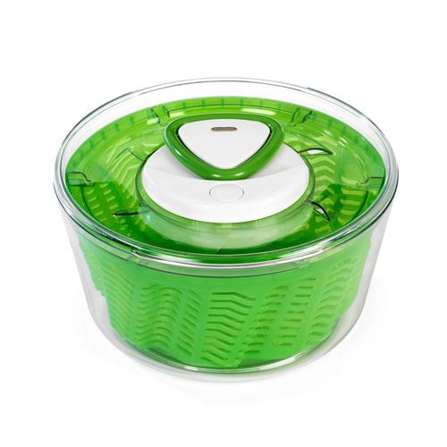 Zyliss Easy Spin Salad Spinner with Quick Drying Serving Bowl  4-6 Servings  Green Discount