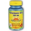 Nature s Life - Pantothenic Acid 100 mg. - 100 Tablets For Sale