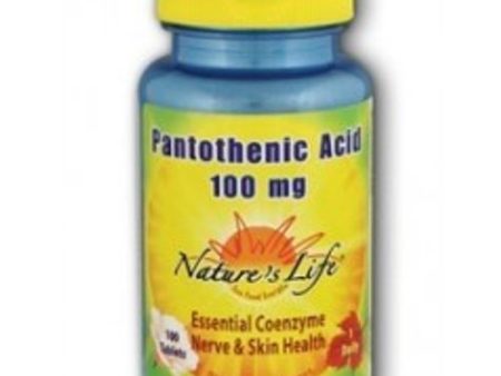 Nature s Life - Pantothenic Acid 100 mg. - 100 Tablets For Sale