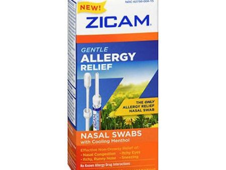 Zicam Gentle Allergy Relief Nasal Swabs with Cooling Menthol - 15 ct Online now