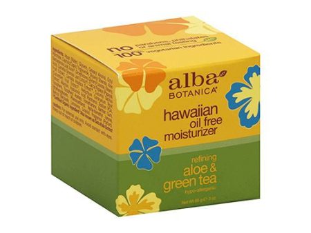 Alba Botanica Refining Aloe & Green Tea Hawaiian Oil-Free Moisturizer  3 oz. Online now