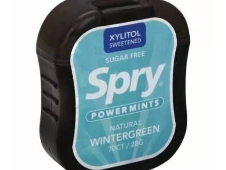 Xlear - Spry Extra Strong Xylitol Power Mints Wintergreen - 70 Mint(s) Online Sale