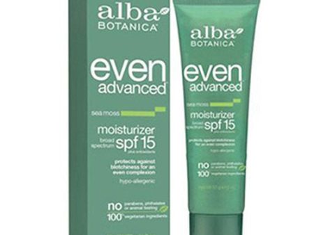 Alba Botanica Even Advanced Moisturizer SPF15   LOTION Supply