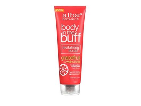 Alba Botanica - Body in the Buff Revitalizing Scrub Grapefruit & Walnut Shell - 9 fl. oz. For Sale