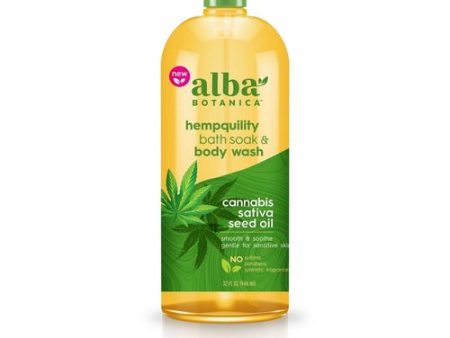 Alba Botanica Very Emollient Body Wash  Hemp Seed Oil  32 fl oz Discount