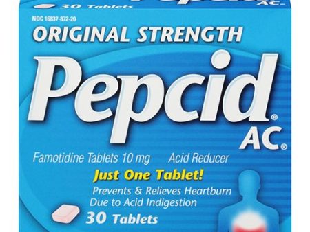 Pepcid AC Original Strength for Heartburn Prevention & Relief  30 Ct For Cheap