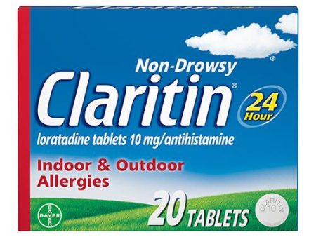 Claritin 24 Hour Non-Drowsy Allergy Relief Tablets 10 mg  20 Ct Online Sale