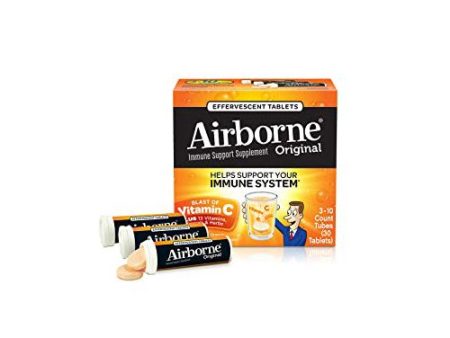 Airborne Vitamin C Effervescent Tablets  Zesty Orange  30 ct Cheap