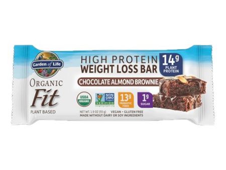 Garden Of Life Fit High Protein Bar Chocolate Almond Brownie, 1.9 Oz For Sale