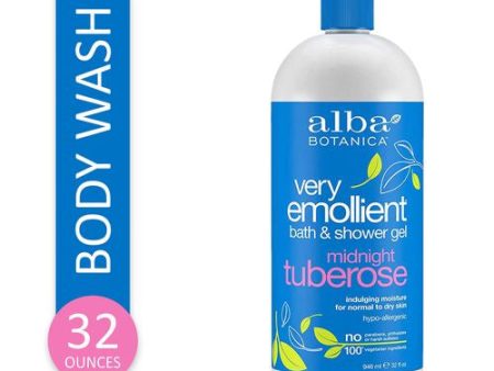 Alba Botanica Very Emollient Body Wash  Midnight Tuberose  32 fl oz Cheap