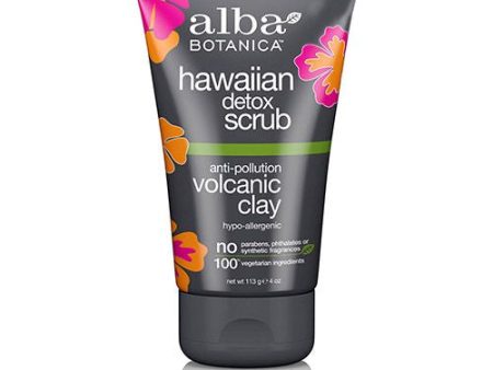 Alba Botanica Anti-Pollution Volcanic Clay Hawaiian Detox Scrub  4 oz Online now