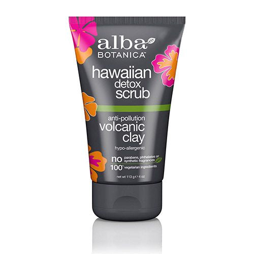 Alba Botanica Anti-Pollution Volcanic Clay Hawaiian Detox Scrub  4 oz Online now