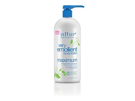 Alba Botanica Very Emollient Body Lotion  Maximum  32 oz. For Cheap