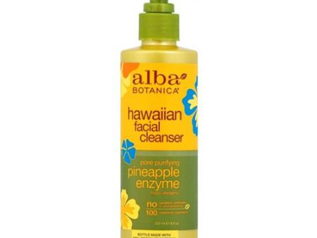 Alba Botanica Pore Purifying Pineapple Enzyme Hawaiian Facial Cleanser  8 oz For Sale