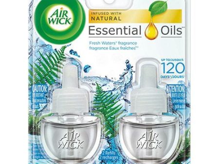 Air Wick Plug in Scented Oil Refill  2 ct  Fresh Waters  Air Freshener  Essential Oils Online Sale