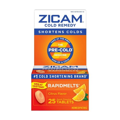 Zicam Zinc Cold Remedy RapidMelts Quick-Dissolve Tablets Citrus Flavor 25ct For Discount