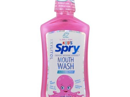 Xlear Kid s Spry Mouth Wash  Enamel Support  Alcohol-Free  Natural Bubble Gum  16 fl oz (473 ml) Online Hot Sale