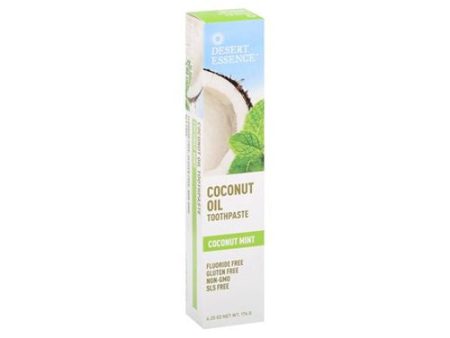 Desert Essence Coconut Oil Toothpaste  Coconut Mint  6.25 oz (176 g) Online now