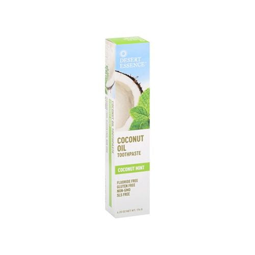 Desert Essence Coconut Oil Toothpaste  Coconut Mint  6.25 oz (176 g) Online now