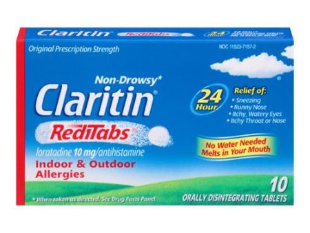 Claritin RediTabs 24 Hour Non-Drowsy Allergy Medicine  Loratadine Antihistamine Tablets  10 Ct Online now