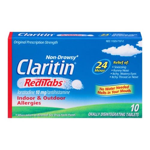 Claritin RediTabs 24 Hour Non-Drowsy Allergy Medicine  Loratadine Antihistamine Tablets  10 Ct Online now