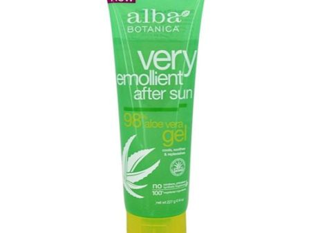 Alba Botanica Cooling 80% Aloe Vera After Sun Gel  8 fl oz Fashion