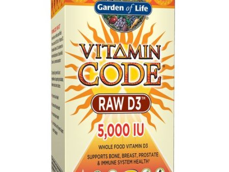 Garden of Life Vitamin Code Raw D3 5000 IU  60 Capsules For Sale