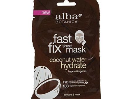 Alba Botanica Fast Fix Sheet Mask Coconut Water Hydrate on Sale