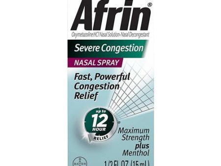 Afrin Severe Congestion 12 Hour Nasal Decongestant Spray - 15 mL Online Sale