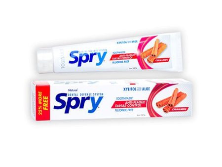 Xlear Spry Xylitol and Aloe Toothpaste Fluoride Free - Cinnamon 5 oz Paste For Cheap