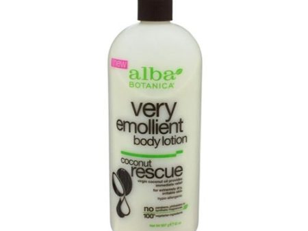 Alba Botanica Very Emollient Body Lotion  Coconut Rescue  32 oz For Discount