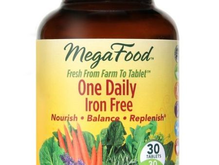 MegaFood One Daily - Iron Free - 30 Tablets Cheap