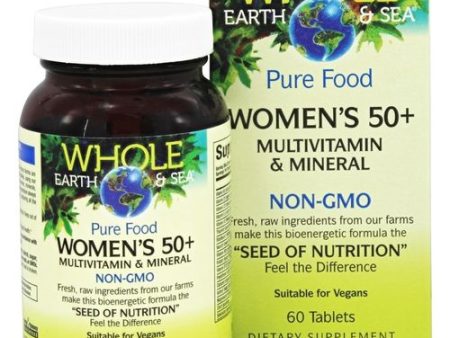 Natural Factors Pure Food Women s 50+ Multivitamin & Mineral 60 Tabs on Sale