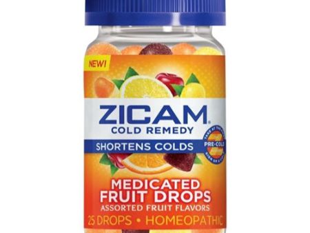 Zicam Cold Remedy Medicated Fruit Drops   BAR, CHEWABLE on Sale