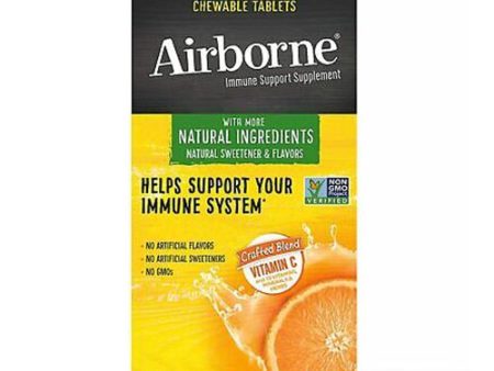 Airborne Zesty Orange Chewable Tablets (64 count), Immune Support Supplement Online