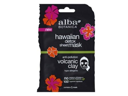 Alba Botanica Hawaiian Detox Anti-Pollution Volcanic Clay Sheet Mask  1 ct Supply