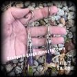 Amethyst ear gauges-Gothic gemstone gauged earrings Sale