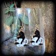 Black cat and coffee cup earrings-Black cat earrings Online Sale