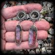 Rhodochrosite tunnel earrings-Gemstone tunnel dangles Online