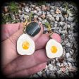 Egg earrings-Fried eggs earrings on Sale