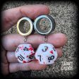 Gaming die tunnel earrings-RPG gaming dice jewelry Cheap