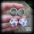 Gaming die tunnel earrings-RPG gaming dice jewelry Cheap