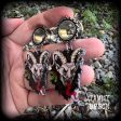 Krampus monster tunnel earrings-Christmas tunnel dangles For Cheap