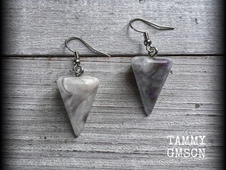 Amethyst earrings-Gemstone earrings Sale