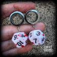 Gaming die tunnel earrings-RPG gaming dice jewelry Cheap