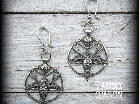 Baphomet earrings-Occult jewelry on Sale