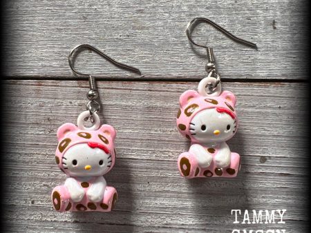 Hello Kitty earrings-My Melody Japanese cat earrings Online Hot Sale